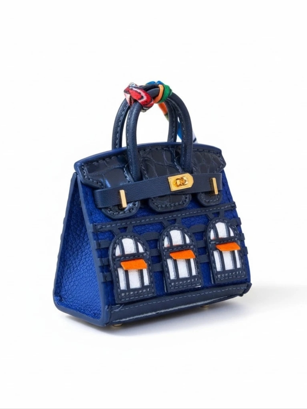 Bag Charm AirPods Case - Blue